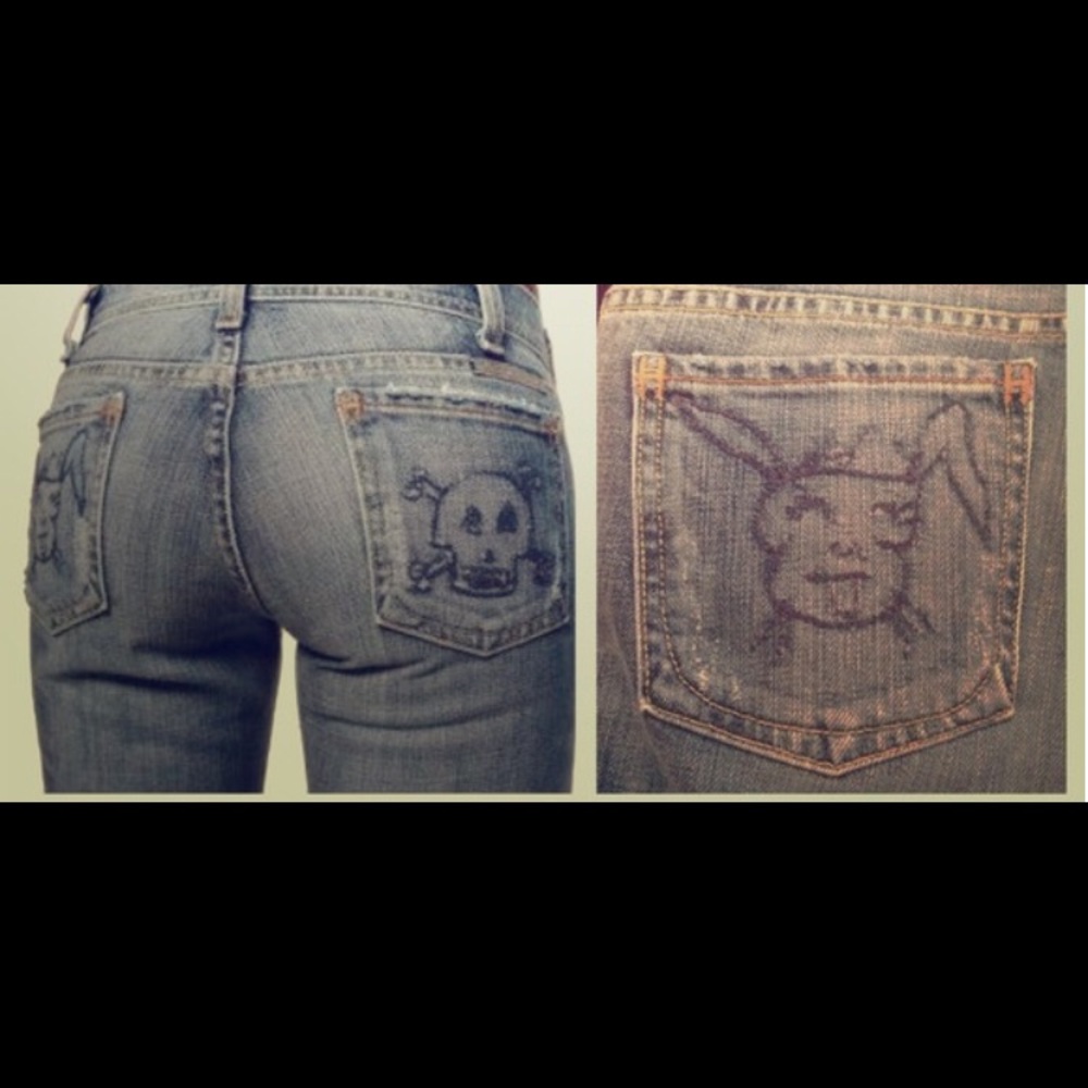 Citizens of Humanity Skull and Bunny Jeans.